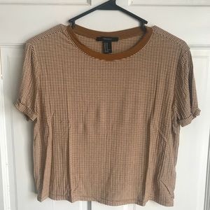 Forever21 mustard stripe top